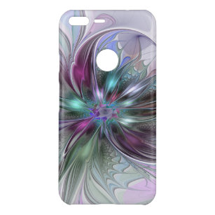 Colourful Fantasy Abstract Modern Fractal Flower Uncommon Google Pixel XL Case