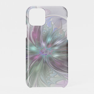 Colourful Fantasy Abstract Modern Fractal Flower iPhone 11 Pro Case