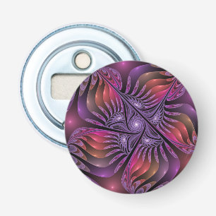 Colourful Fantasy Abstract Trippy Purple Fractal Bottle Opener