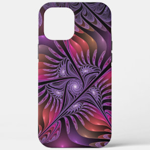 Colourful Fantasy Abstract Trippy Purple Fractal iPhone 12 Pro Max Case