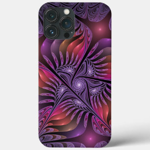 Colourful Fantasy Abstract Trippy Purple Fractal iPhone 13 Pro Max Case