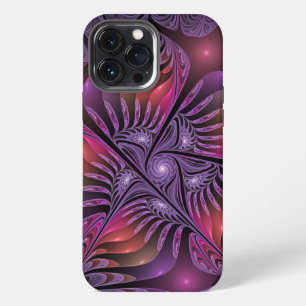 Colourful Fantasy Abstract Trippy Purple Fractal iPhone 13 Pro Max Case