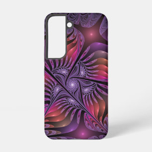 Colourful Fantasy Abstract Trippy Purple Fractal Samsung Galaxy Case