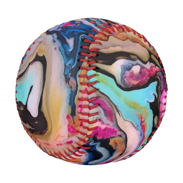 Colourful Fantasy Abstraction Baseball (Angled)