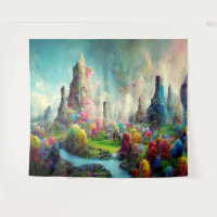 Colourful Fantasy Alien Nature Landscape