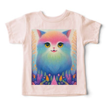 Colourful Fantasy Animal Print T-Shirt