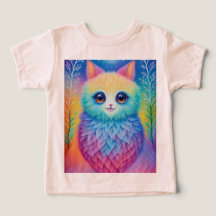 Colourful Fantasy Animal Print T-Shirt
