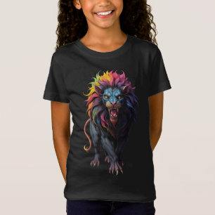 Colourful Fantasy Art a Lion T-Shirt