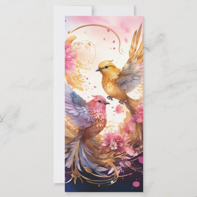 Colourful Fantasy Bird Art  (Front)