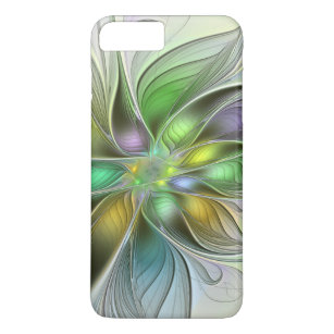 Colourful Fantasy Flower Modern Abstract Fractal Case-Mate iPhone Case