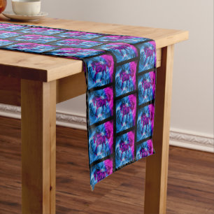 Colourful Fantasy Horse Animal   Short Table Runner