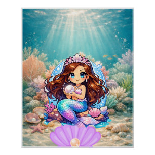 Colourful Fantasy Mermaid Wall Art