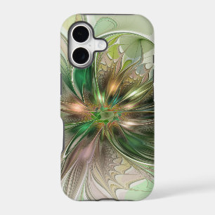 Colourful Fantasy Modern Abstract Fractal Flower