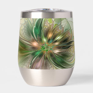 Colourful Fantasy Modern Abstract Fractal Flower