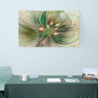 Colourful Fantasy Modern Abstract Fractal Flower