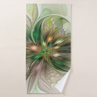 Colourful Fantasy Modern Abstract Fractal Flower