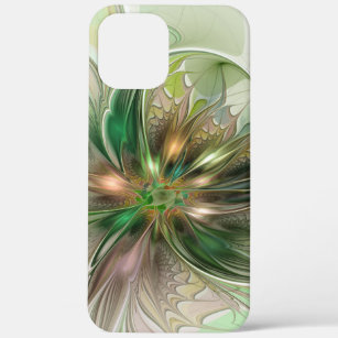 Colourful Fantasy Modern Abstract Fractal Flower Case-Mate iPhone Case