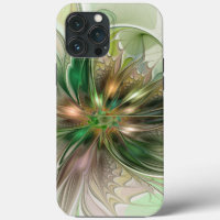 Colourful Fantasy Modern Abstract Fractal Flower