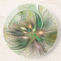Colourful Fantasy Modern Abstract Fractal Flower