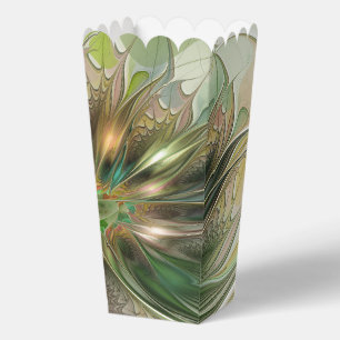 Colourful Fantasy Modern Abstract Fractal Flower Favour Box