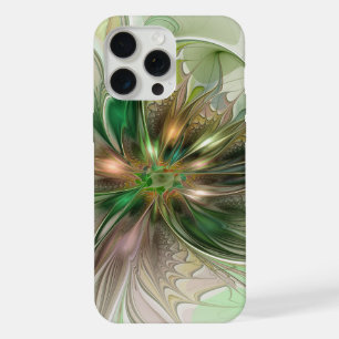 Colourful Fantasy Modern Abstract Fractal Flower iPhone 15 Pro Max Case