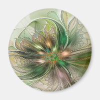Colourful Fantasy Modern Abstract Fractal Flower