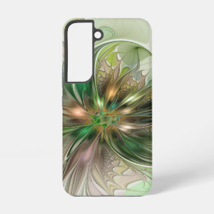 Colourful Fantasy Modern Abstract Fractal Flower Samsung Galaxy Case