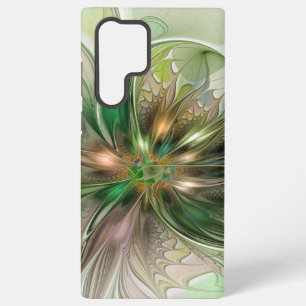 Colourful Fantasy Modern Abstract Fractal Flower Samsung Galaxy Case
