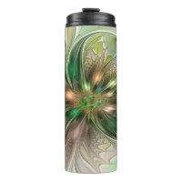 Colourful Fantasy Modern Abstract Fractal Flower