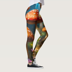 Colourful fantasy mushrom Leggings