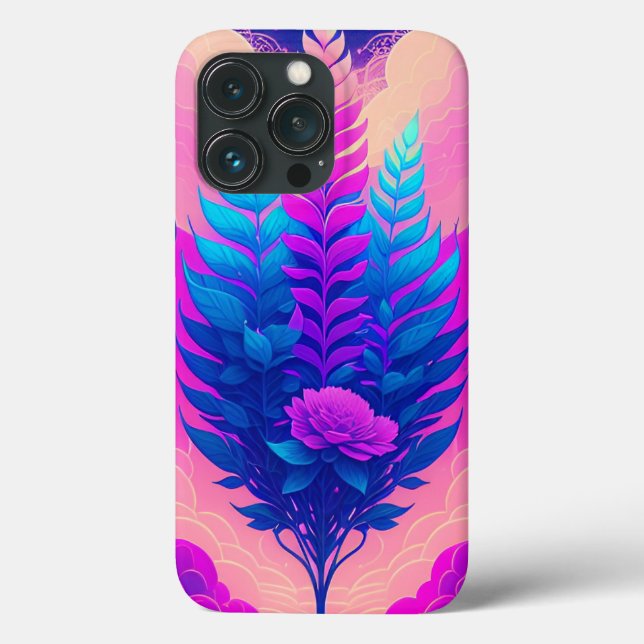 Colourful Fantasy Rose Case-Mate iPhone Case (Back)