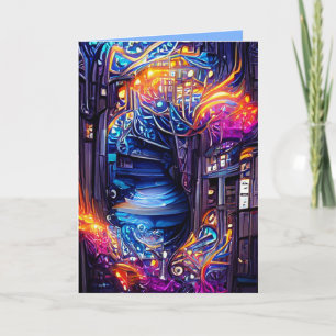 Colourful Fantasy Stairway Card