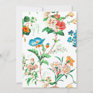 Colourful Fantasy Watercolor Floral Card