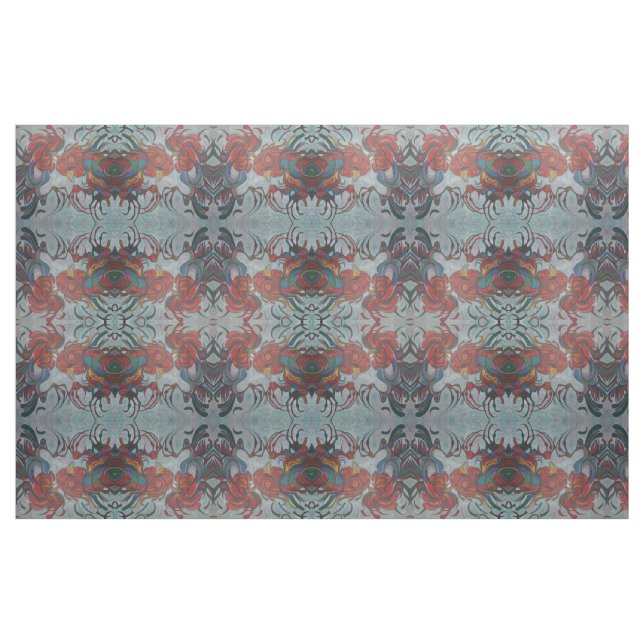 Colourful Farmyard Roosters Fabric (Fat Quarter)