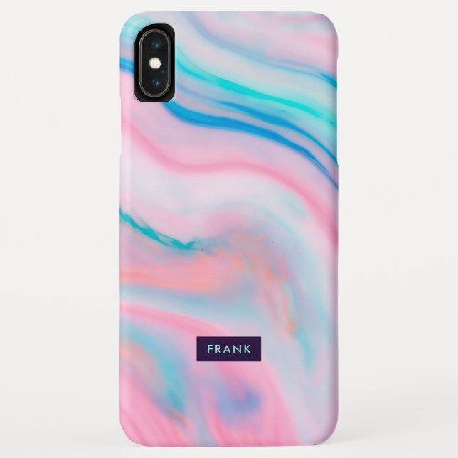 Colourful faux agate-alike marble stone texture Case-Mate iPhone case (Back)
