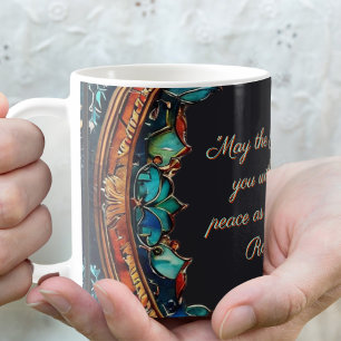 Colourful Faux Glass Customisable  Coffee Mug