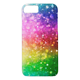 Colourful Faux Glitter Bokeh Style iPhone 8/7 Case