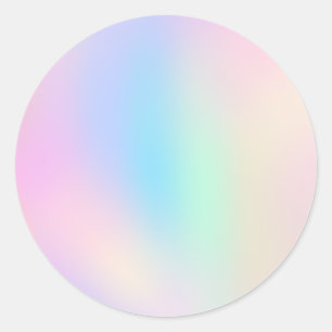 Colourful Faux Holo Trendy Classic Round Sticker