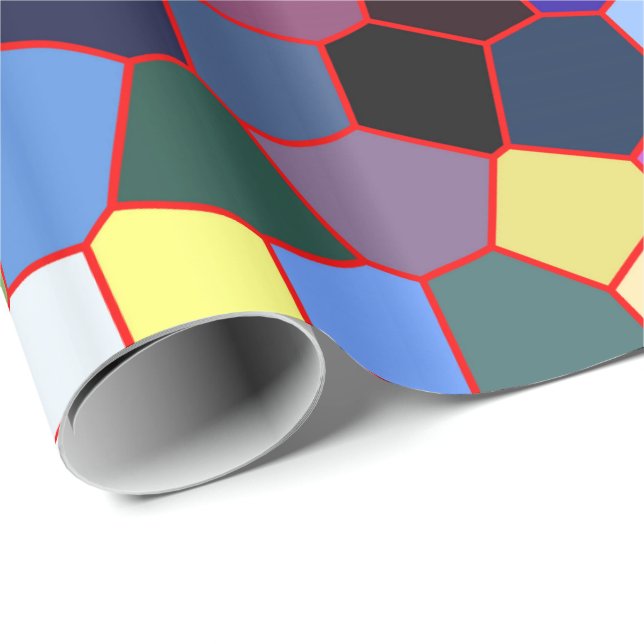 Colourful Faux Stained Glass Look 2 Wrapping Paper (Roll Corner)