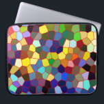 Colourful Faux Stained Glass Look Laptop Sleeve<br><div class="desc">Colourful faux stained glass look. If you need any help customising any of my designs,  contact ArtOnWear designer. Free text formatting with live help available by request.</div>