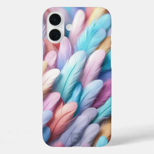 Colourful Feathers iPhone 16 Plus Case