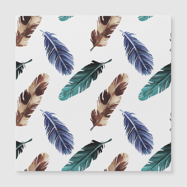 Colourful Feathers Tribal Texture (Front)