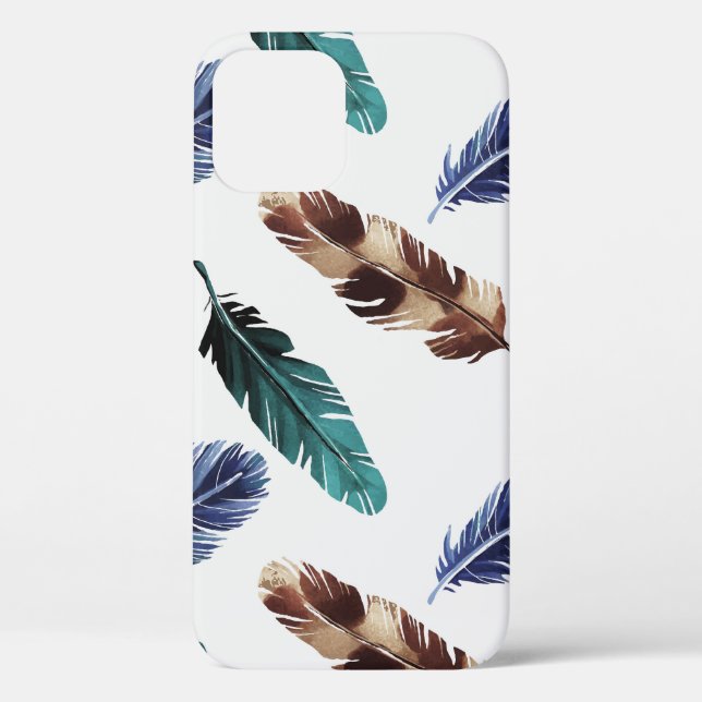 Colourful Feathers Tribal Texture Case-Mate iPhone Case (Back)