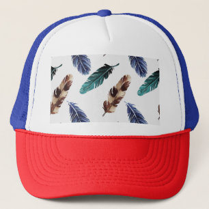 Colourful Feathers Tribal Texture Trucker Hat