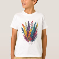 Colourful Feathers Watercolor