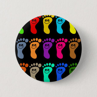 Colourful Feet 6 Cm Round Badge