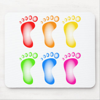Colourful Feet Mouse Mat