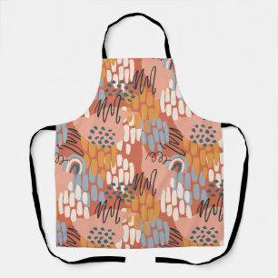 colourful feminine abstract mosaic  apron