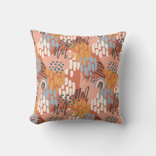 colourful feminine abstract mosaic cushion