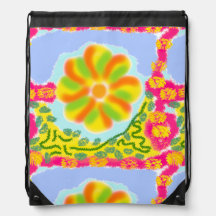 Colourful Festival Drawstring Backpack